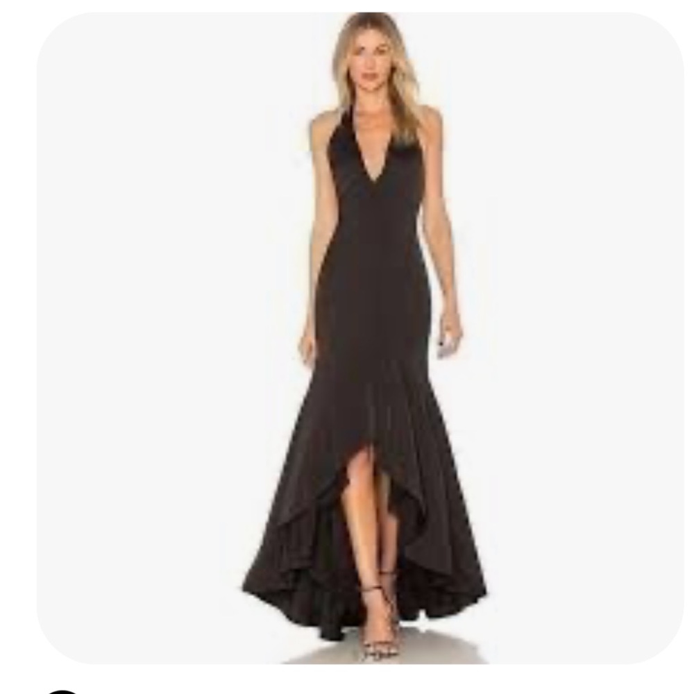 Black High-Low Dress